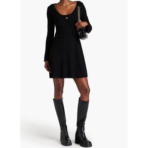Maje Black Midi Dress